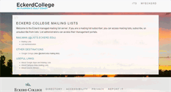 Desktop Screenshot of lists.eckerd.edu