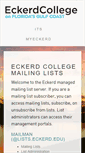 Mobile Screenshot of lists.eckerd.edu
