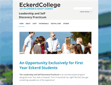 Tablet Screenshot of lsdp.eckerd.edu