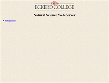 Tablet Screenshot of natsci.eckerd.edu