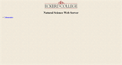 Desktop Screenshot of eckserver.eckerd.edu