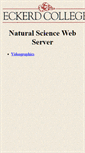 Mobile Screenshot of eckserver.eckerd.edu