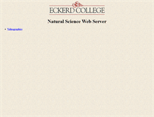 Tablet Screenshot of eckserver.eckerd.edu